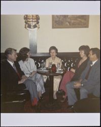 Alta Kerr and attendees at her retirement party, Santa Rosa, California, 1974