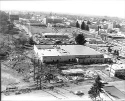 View looking west from E Street at Second Street, Santa Rosa, California, February 12, 1965