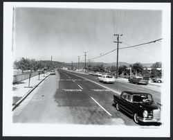 Yulupa Avenue in front of Village School, Santa Rosa, California, 1963