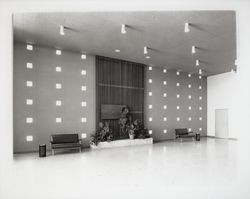 Lobby of Petaluma Veterans Memorial Building, Petaluma, California, 1970