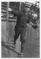 Portrait of baseball pitcher, Harry Fielder