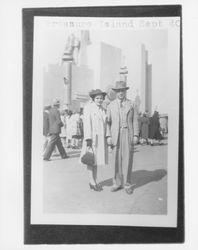 Ed and Lillian Fratini at Treasure Island, San Francisco, California, 1940