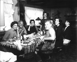 Miss Sonoma County at a party at her home, Santa Rosa, California, 1961