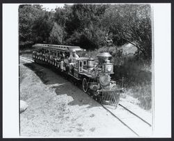 Miniature train at Howarth Park, Santa Rosa, California, 1968