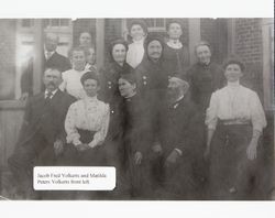 Jacob Friedrich Volkerts family, Petaluma, California, about 1900