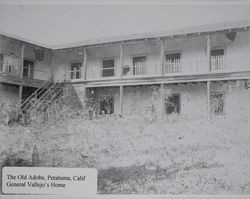 Old adobe at the Petaluma Adobe State Historic Park before restoration, Petaluma, California, photographed between 1940 and 1950