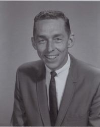 Portrait of Director of Education, Petaluma School District, Petaluma, California, in the 1960s