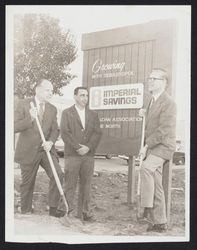 Breaking ground at the Imperial Savings and Loan Association building, Sebastopol