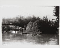 Streets of Guerneville during flood of Dec. 1937