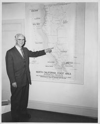 Petaluma, California councilman and minister Herb Gans, 1956