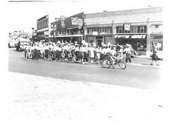 Marching units in the Labor Day Parade, Petaluma, California, September 1, 1947