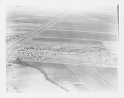 Aerial view of Rohnert Park, California and Highway 101, , 1958