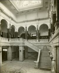 Foyer and stairway of the courthouse