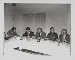 Members of the North Coast Builders Exchange at a banquet, Santa Rosa, California, 1961