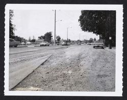 Looking north on E Street from 123 South E at the intersection with Sonoma Avenue, Aug. 19, 1968