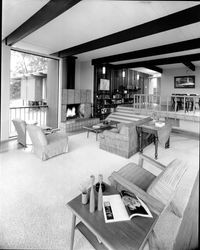 Interior view of the Willard H. Rush home, Santa Rosa, California, June 1965