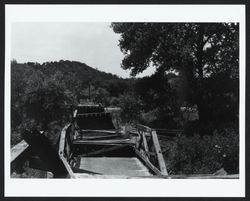 Buckling of Alexander Valley Bridge, April 18, 1906