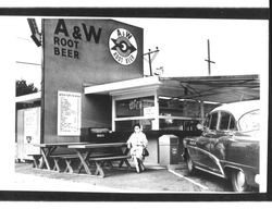 A & W Drive In Restaurant, Petaluma, California, 1976