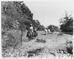 Equestrian riders at Oakmont, Santa Rosa, California, 1964