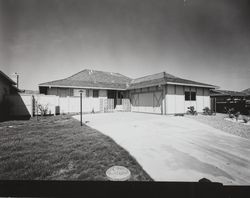 Model homes in Petaluma Gardens subdivision, Petaluma, California, 1966