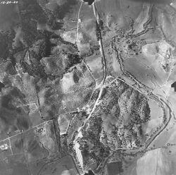 Aerial view of the area along Highway 101 north of Petaluma