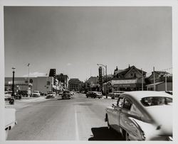 Mendocino Avenue looking south to Court House from Seventh Street