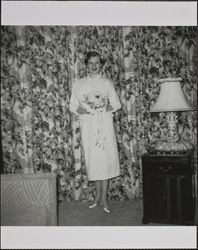 Bride of the Finley-Dei family, Sonoma County, California, about 1954