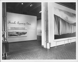 Christo's Running Fence exhibit at Newport Harbor Art Museum, Newport Beach, California, 1980