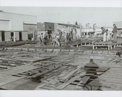 Construction of the Santa Rosa Central Library, 211 E Street, Santa Rosa, California, December 22, 1965