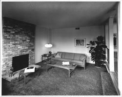 Model home living room at an unidentified Santa Rosa subdivision