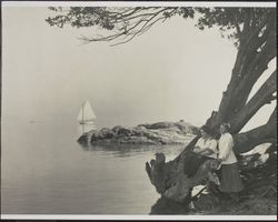 Tiburon, California shoreline, photographed in the 1920s