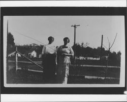 Della Hallberg and Alzuma Singmaster, Graton, California, 1912