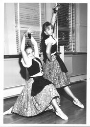 Young girls dancing at the Old Adobe Fiesta, Petaluma, California, 1963-1967