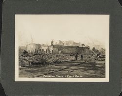 Earthquake ruins of Rochdale Store and Sonoma County Court House