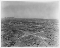 Aerial view of the Naval Air Station, Santa Rosa, California, 1967 ...