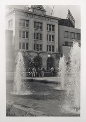 Fountains of Courthouse Square, Santa Rosa, California, 1968