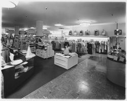 Lingerie department at Rosenberg's Department Store, Santa Rosa, California, 1966