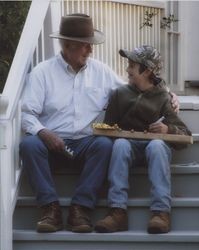 Earl J. Dolcini with his grandson, Petaluma, California, 2008