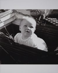 Suzanne Evans as a baby, Petaluma, California, 1950