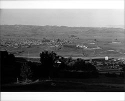 View from Petaluma Golf and Country Club east across Petaluma River, Petaluma, California, 1970