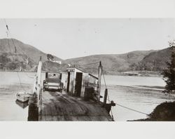 Russian River ferry at Jenner, California, 1920s