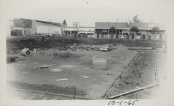 Foundation construction of the Sonoma County library