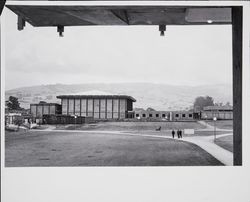 View of Sonoma State University looking east at the gymnasium and Field House