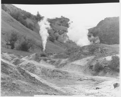 View of geysers