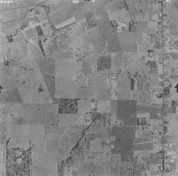 Santa Rosa quadrangle Section 4, numbers 47-48--rural western Santa Rosa flyover, aerial view