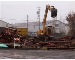 Demolition of the Hamilton Cabinet Shop at 401 Second Street, Petaluma, California, Nov. 28, 2005