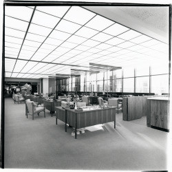 Lobby of the Bank of Sonoma County, Sebastopol, California, 1971