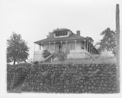 Unidentified two-story Queen Anne Victorian house in Petaluma, California, 1940s or 1950s