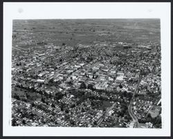 Aerial view of downtown Santa Rosa, California, 1962