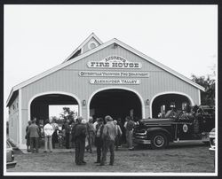 Andrews Fire House dedication, Geyserville Volunteer Fire Department, 6571 Highway 128 near Jimtown, California, October 21, 1967